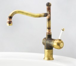 Photo_ CB7000-RL-LOA in Raw Brass (RB) finish with White Lever Insert (LCNS) (1)